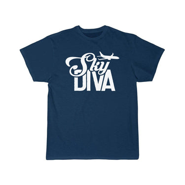 Sky Diva Flight Attendant Job Cabin Crew Aviation T-SHIRT THE AV8R